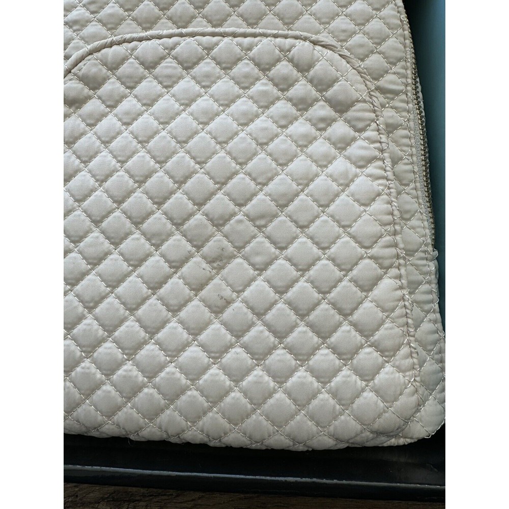 Cynthia Rowley Cream Quilted Mini Backpack Gift Set with Card Case & 4 Scrungies - Picture 2 of 4